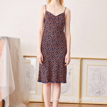 Floral Printed Women Mid Length Knee Sleeveless Dresses